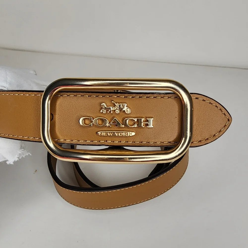 Coach Morgan Rectangle Buckle Belt - Picture 2 of 14